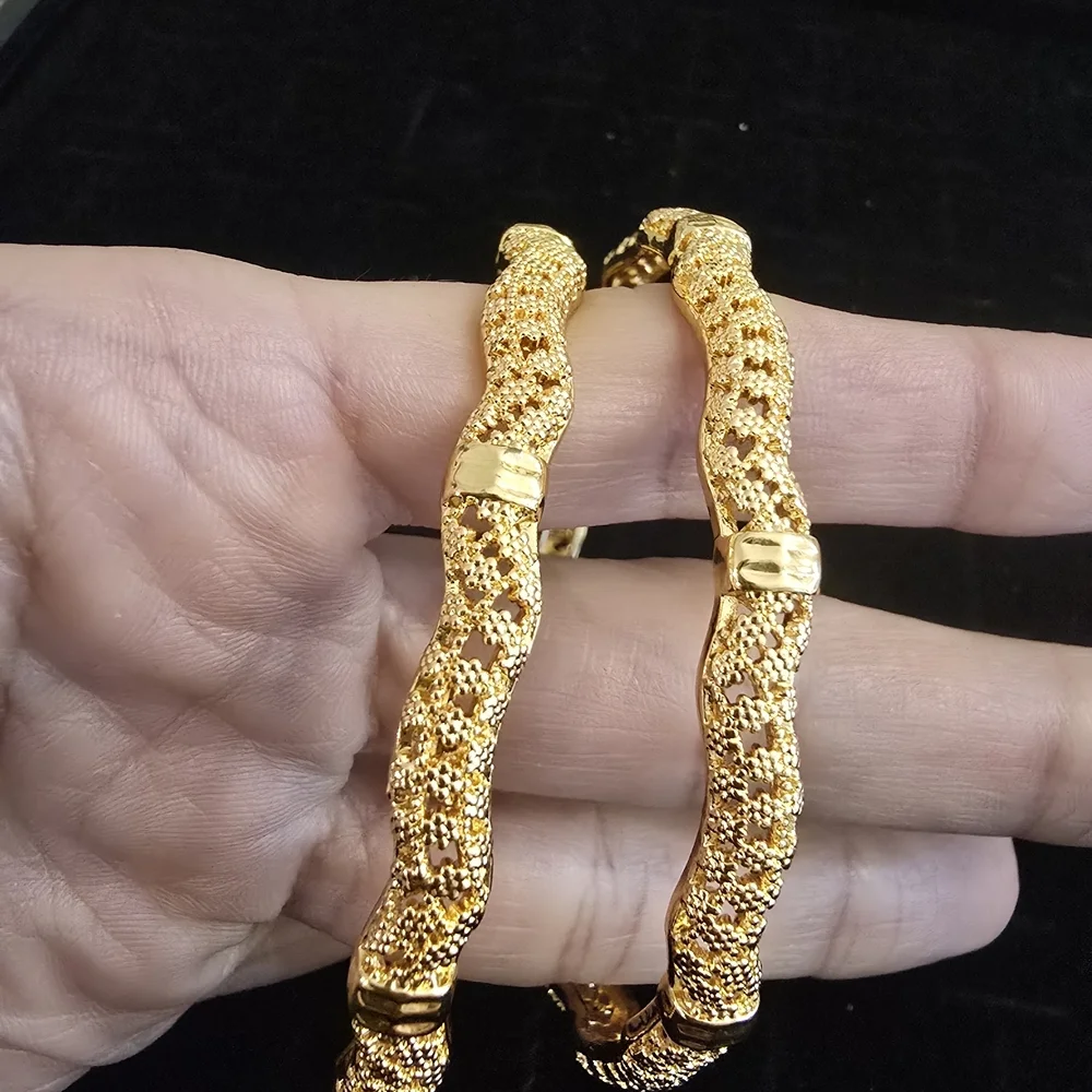 Elegant Gold-Toned Women's Bangles